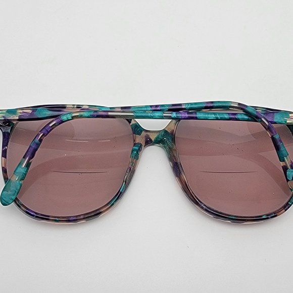 Luxottica Ursula Purple Green Tortoise Little Mermaid Eyeglasses Frame Italy main image 4